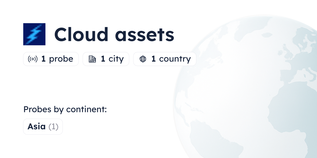 Cloud Assets Looking Glass - Globalping
