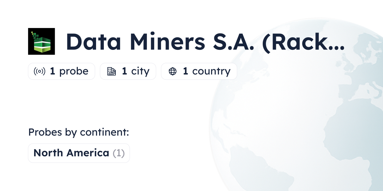 Data Miners Sa Racknationcr Looking Glass - Globalping