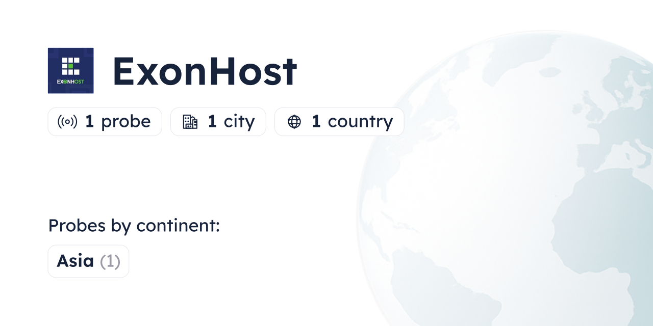 Exonhost Looking Glass - Globalping