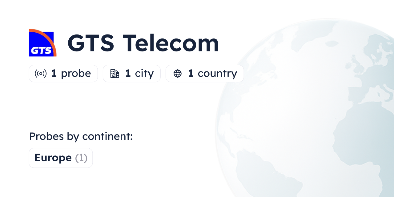 Gts Telecom Looking Glass - Globalping