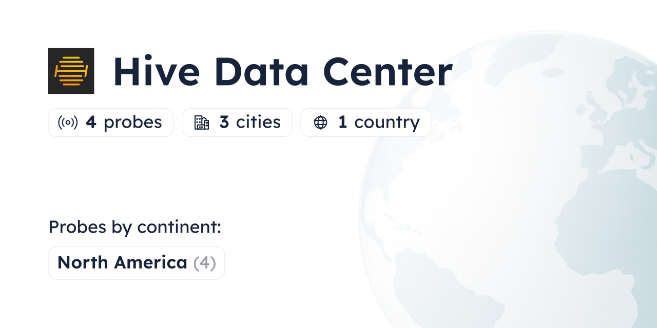 Hive Data Center Looking Glass - Globalping