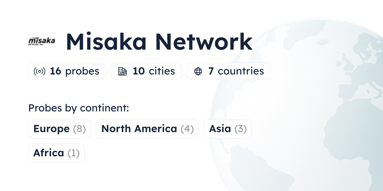 Misaka Network Looking Glass - Globalping