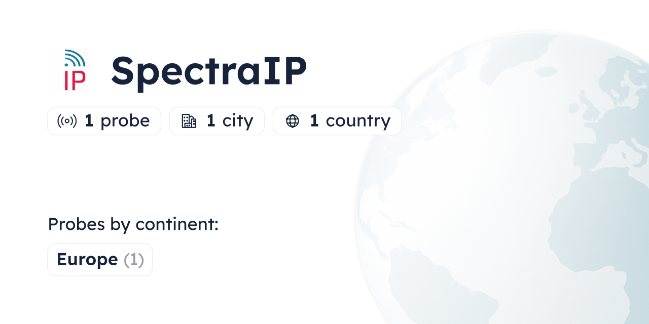 Spectraip Looking Glass - Globalping