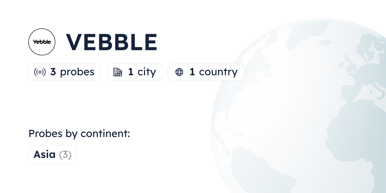 Vebble Looking Glass - Globalping