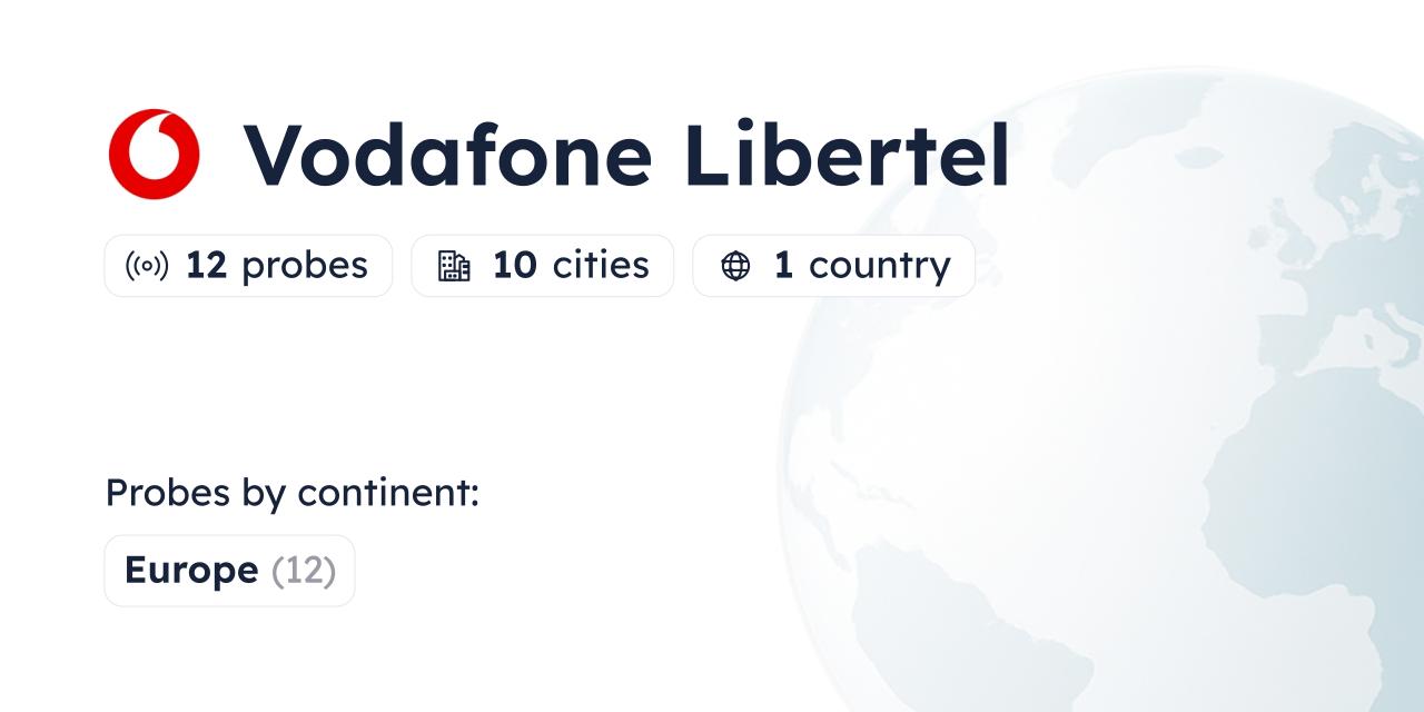 Vodafone Libertel Looking Glass - Globalping