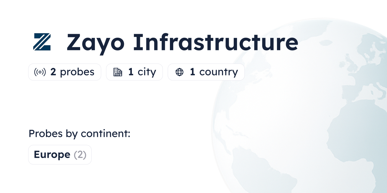 Zayo Infrastructure Looking Glass - Globalping